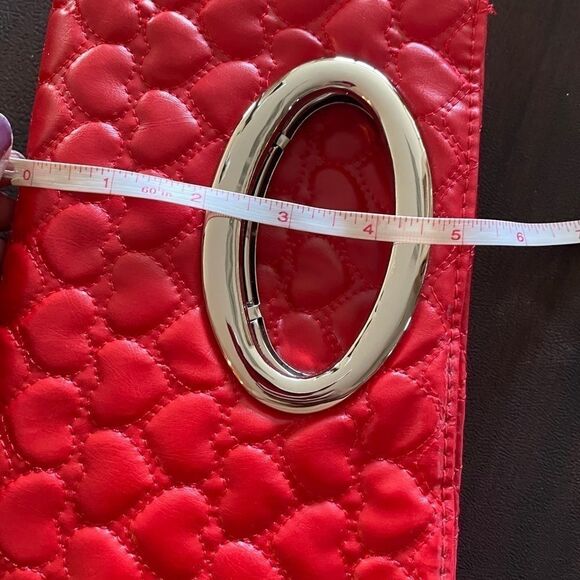 Red Crossbody Handbag Clutch - Picture 10 of 10